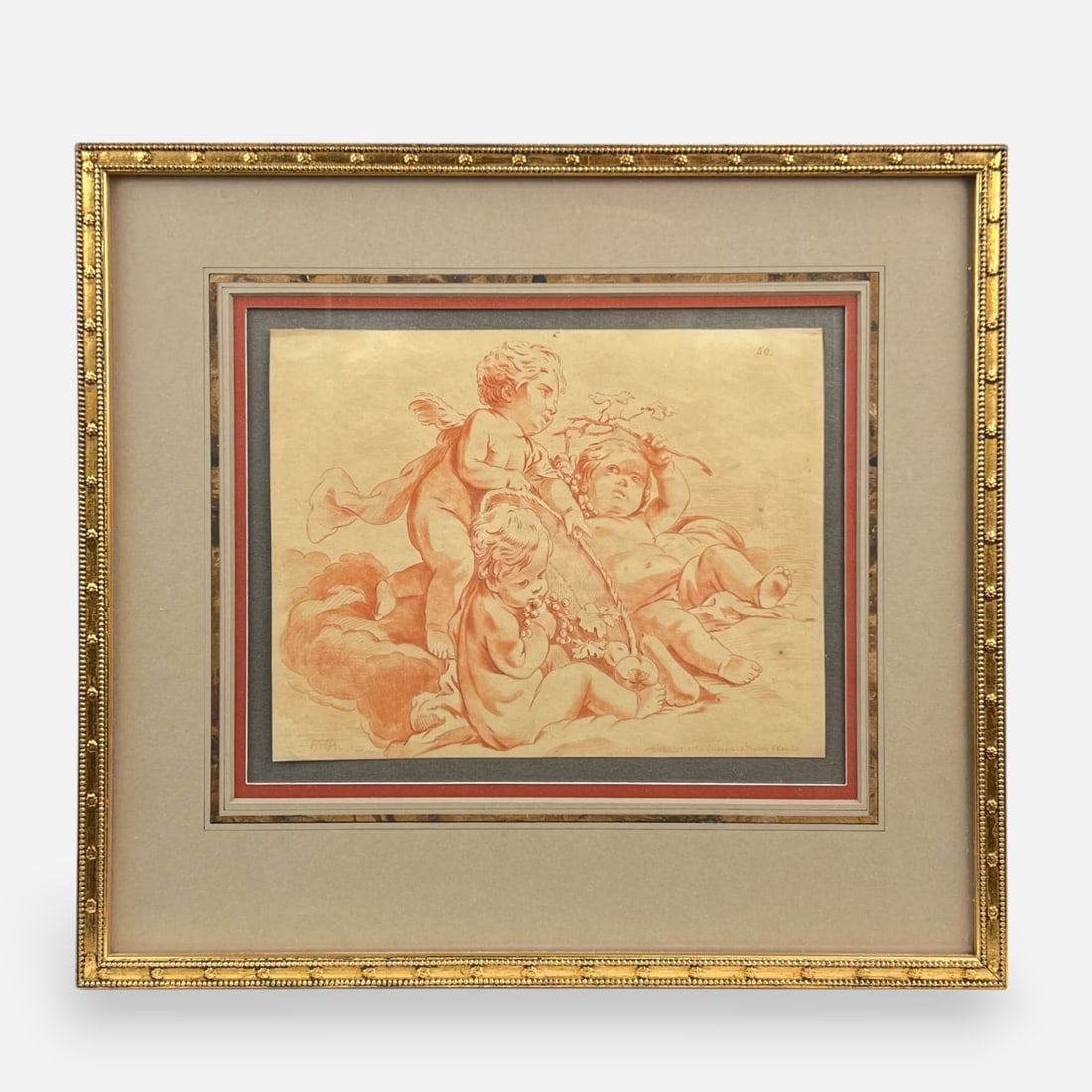 Fine Antique 19thC Francois Boucher (After) Framed Engraving Print (1 of 4)