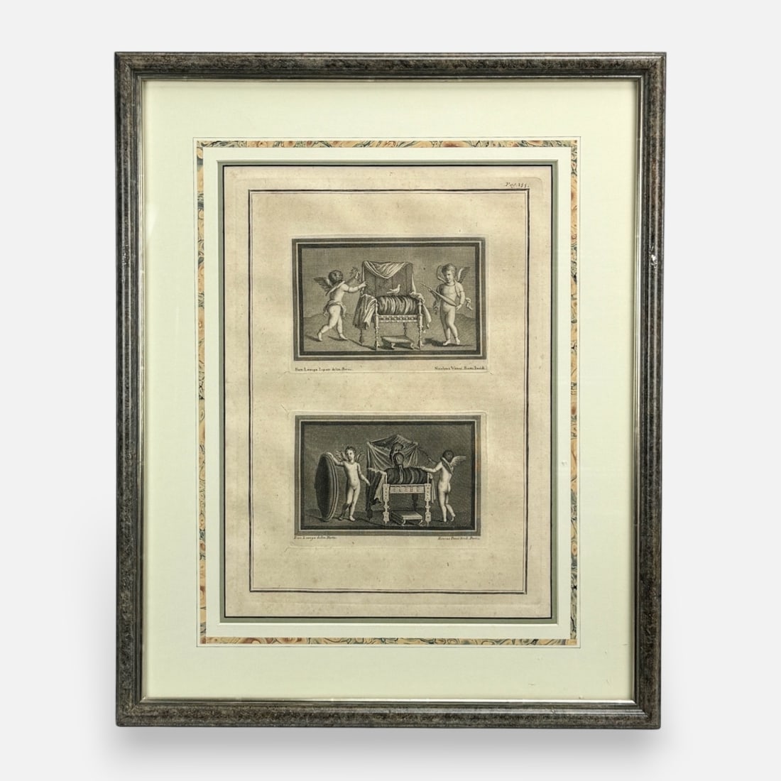 Antique Engraving Roccus Pozzi After Nicolas Vanni Framed Etching Print (1 of 7)