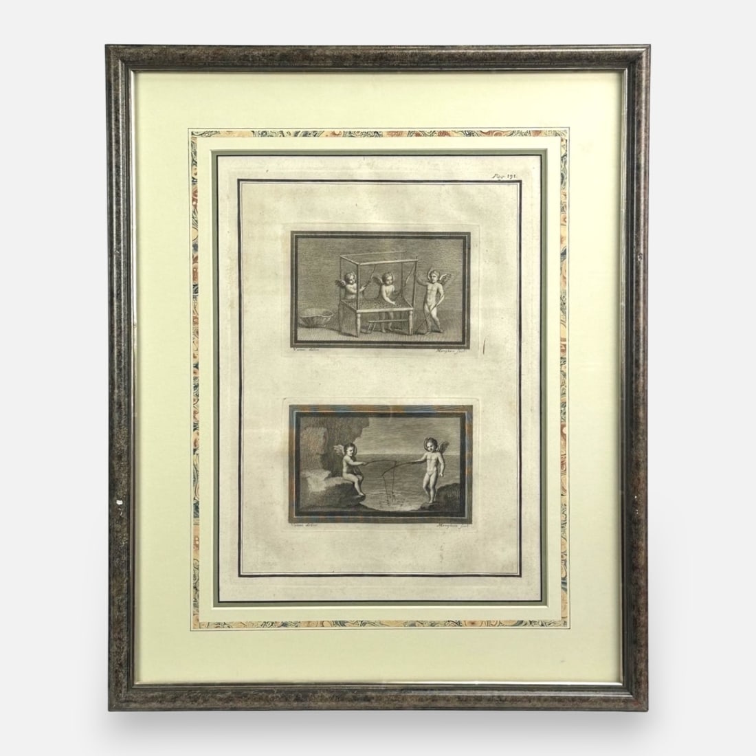 Antique Engraving After Nicolas Vanni Framed Etching Print (1 of 8)