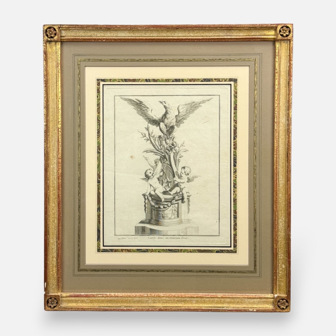 Clement-Pierre Marillier Antique Early 19thC Classical Etching Framed Print (1 of 6)