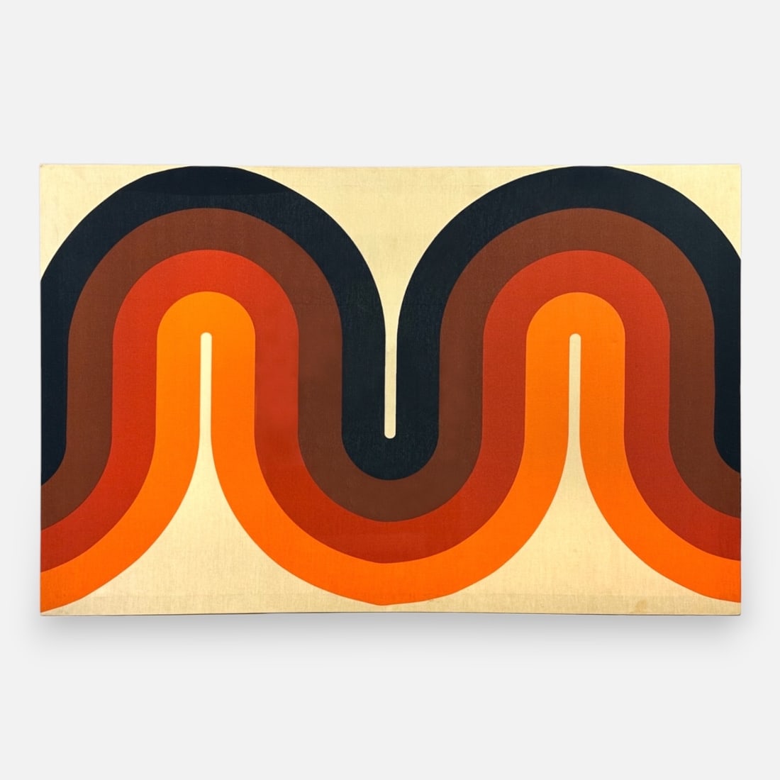 Verner Panton Style Mid Century Modern MCM Fabric Panel (1 of 3)