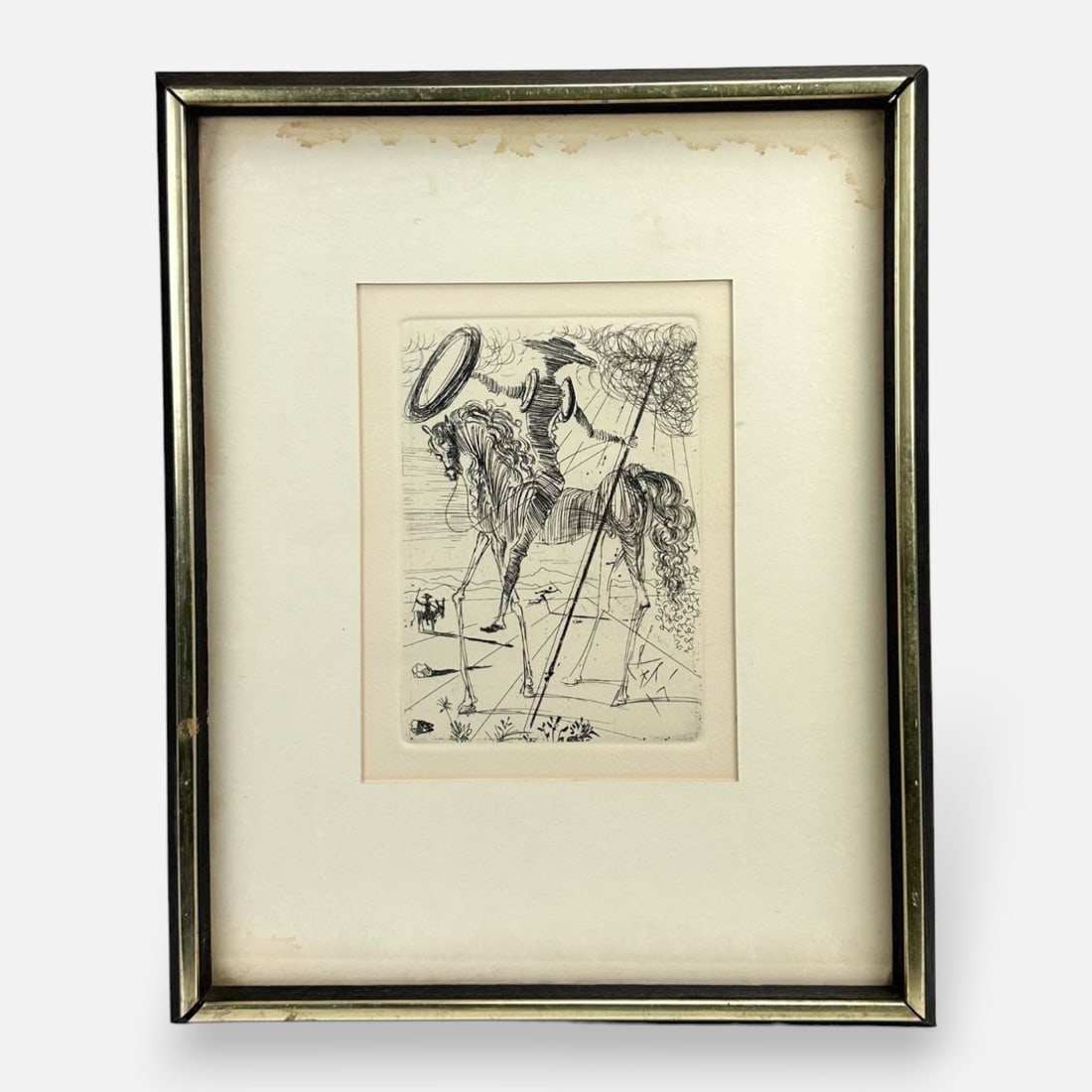 Salvador Dali "Don Quixote" Etching Framed Print (1 of 6)