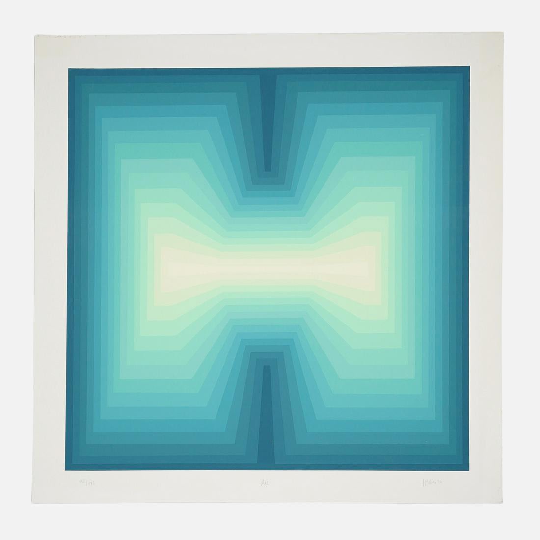 Jurgen Peters "Arc" 1976 Pencil Signed Silkscreen Print (1 of 6)