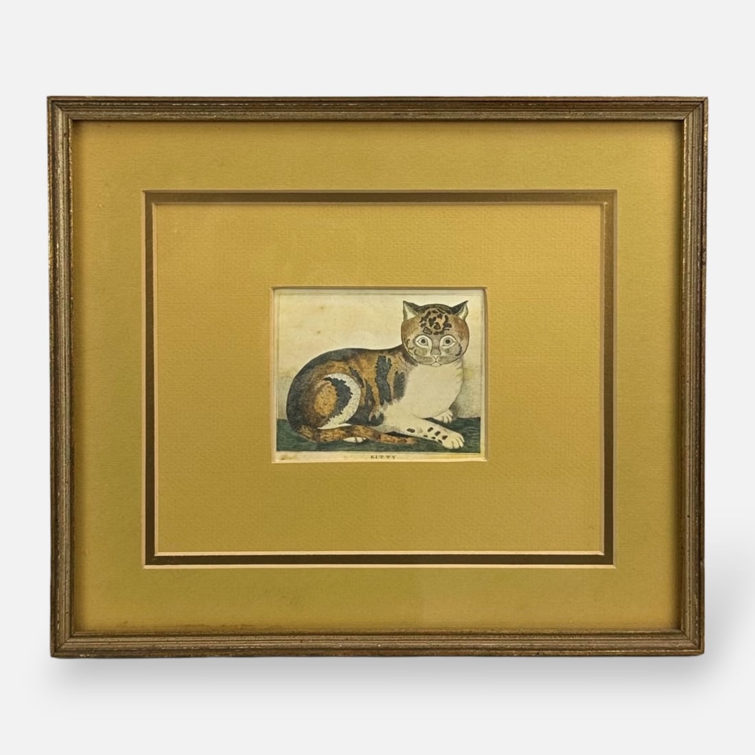 George White "Kitty" Antique 19thC Engraving Framed Print (1 of 5)