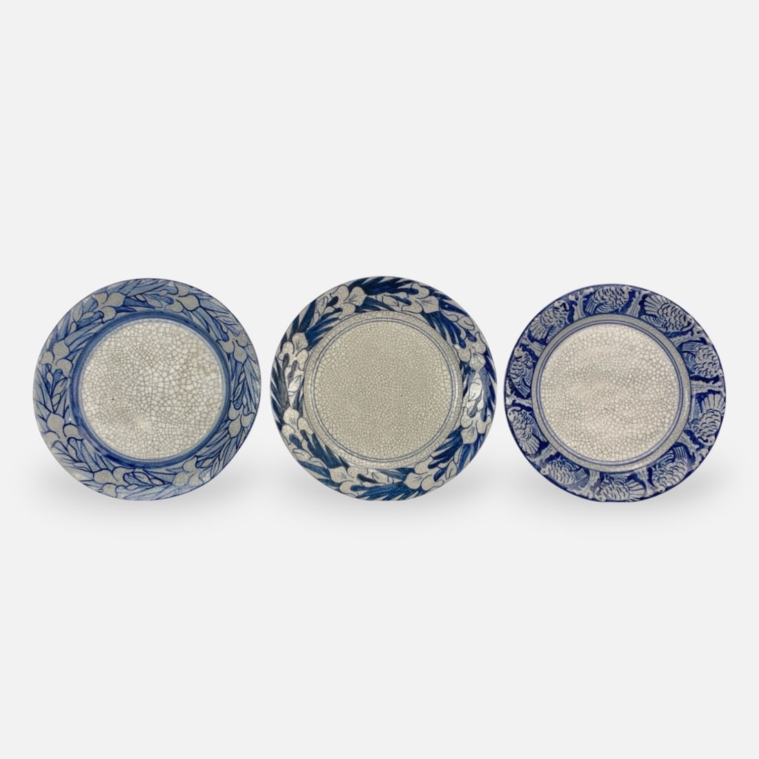Three 8" Dedham Pottery Ceramic Plates, Dedham, Mass (1 of 8)