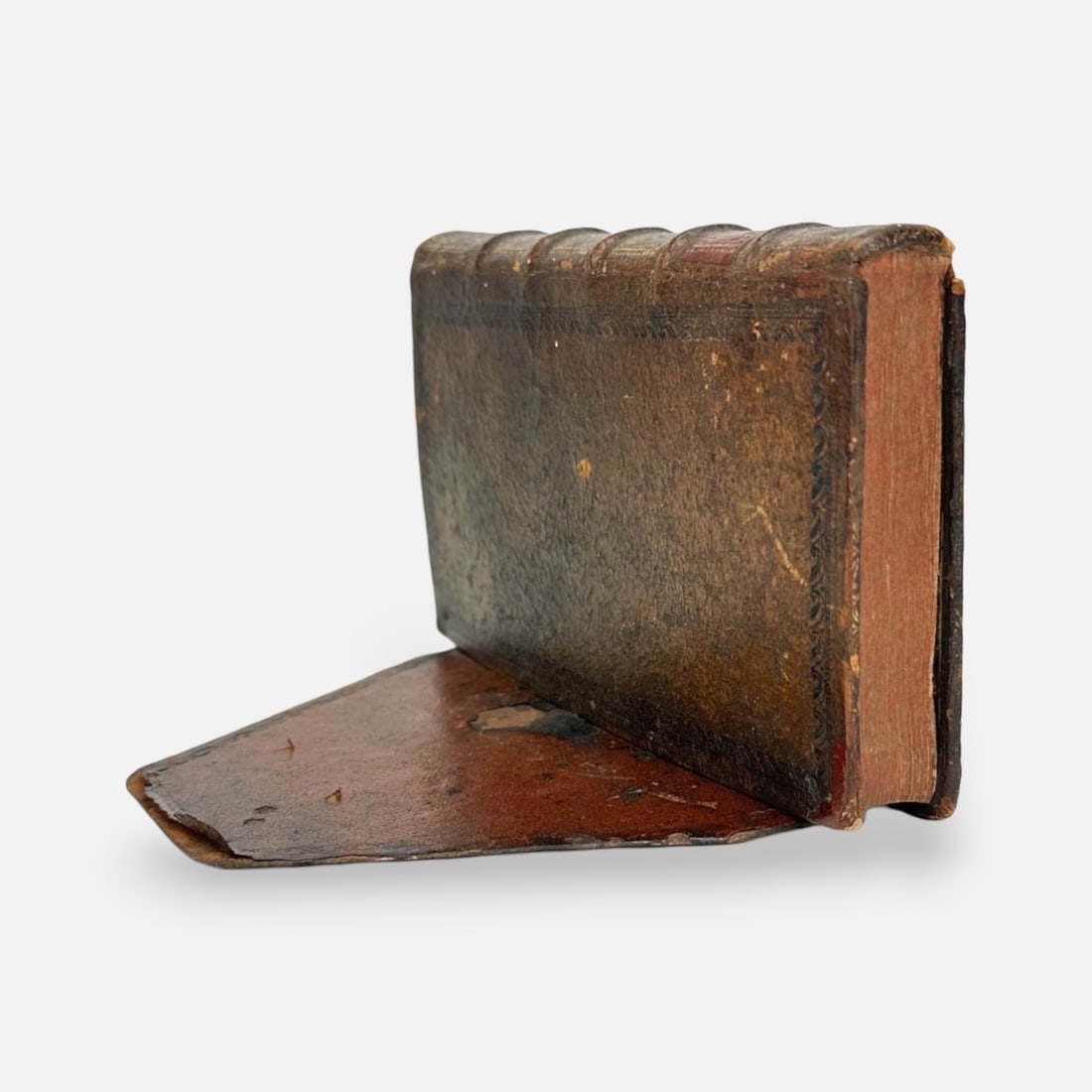 Antique French Leather Bound Book Bookend (1 of 7)