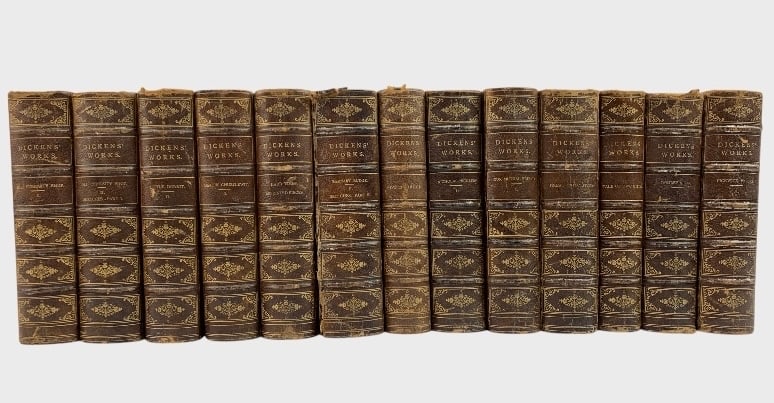 The Works of Charles Dickens Riverside Edition - 13 Vols. - 1874 Antique Books Incl. Tale of Two (1 of 9)