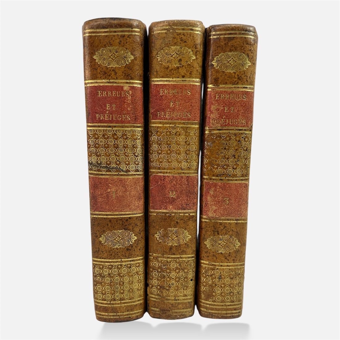 Errors And Prejudices In The Various Classes of Society by J. B. Salgues, Third Ed. - 3 Vols. - 1818: Pub. Paris, 1818. All volumes in overall good condition throughout. Please enlarge photos for all details. We do not provide in-house shipping! We have a close relationship with our local UPS Store wh