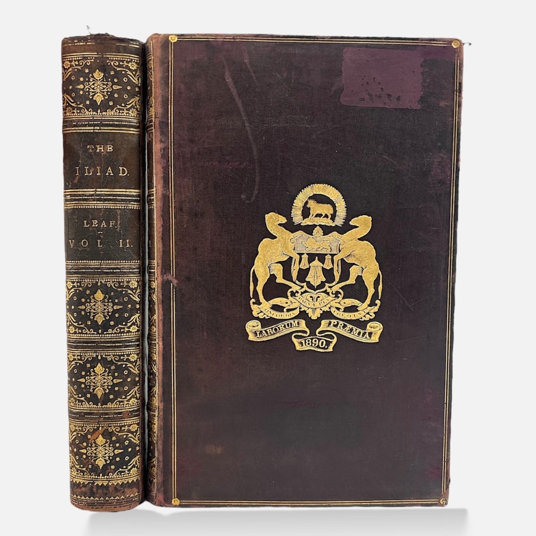 The Iliad Homer Ed. by Walter Leaf - 2 Vols. - 1886 Antique Books (1 of 9)