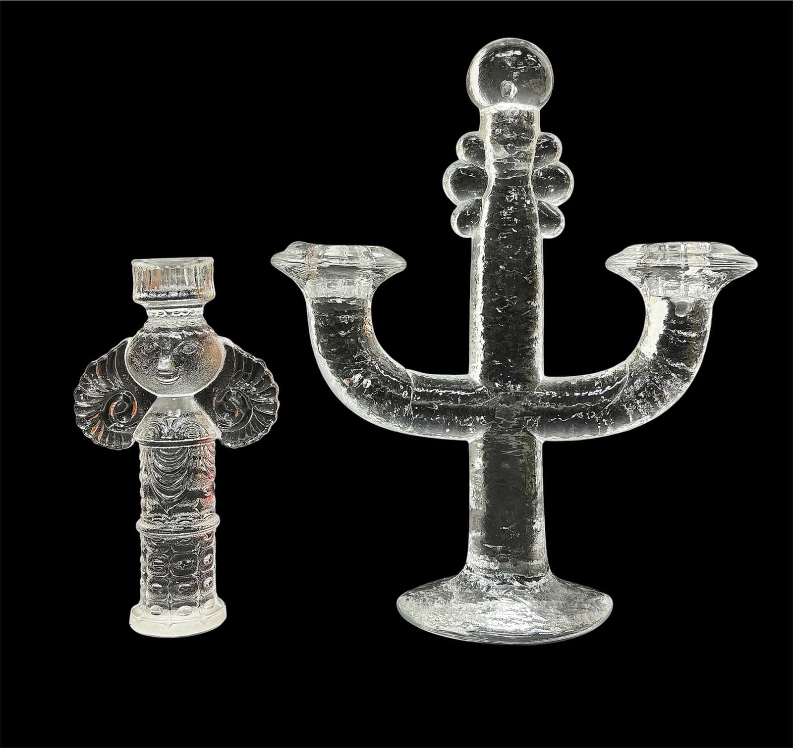 Rosenthal Studio Line Bjorn Wiinblad Lumina Angel Candle Holder & Pukeberg Candle Holder (1 of 4)