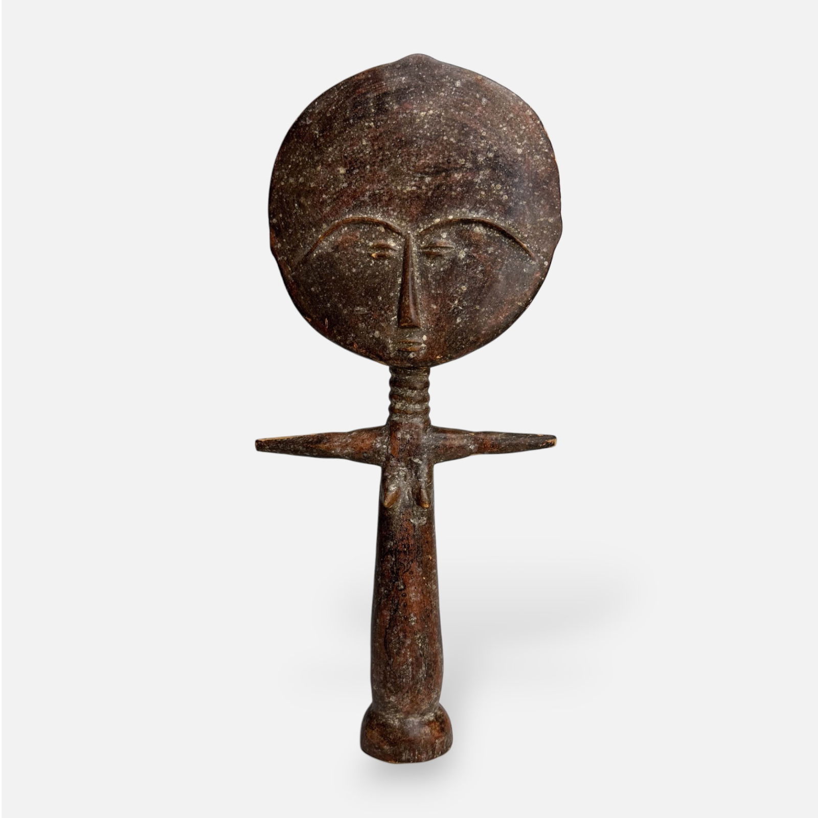 Asante African Tribal Fertility Doll Carved Wood Figure, Ghana (1 of 7)