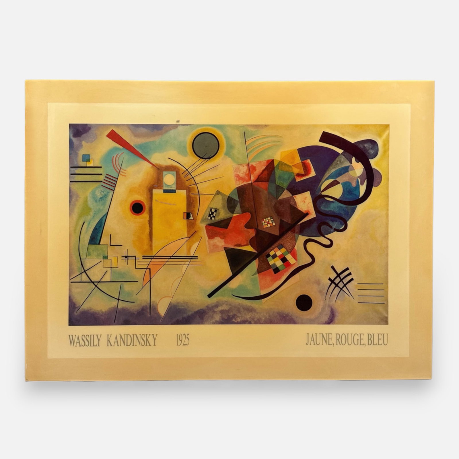 Wassily Kandinsky (after) "Jaune Rouge Bleu" Mounted and Framed Poster (1 of 3)