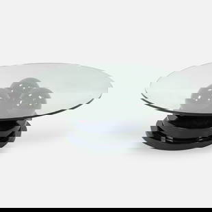 Pierre Giraudon Post Modernist Spherical Coffee Table Black Lacquer Resin, Glass, & Wood: Ca. last quarter 20thC. Very good with no chips, cracks or repairs. Black lacquer, resin, glass & wood. Good condition. We do not provide in-house shipping! We have a partnership with our local UPS St