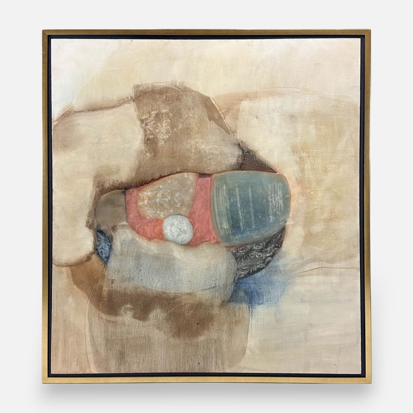 D. Hunter Huge Abstract Oil on Canvas Painting Framed (1 of 5)