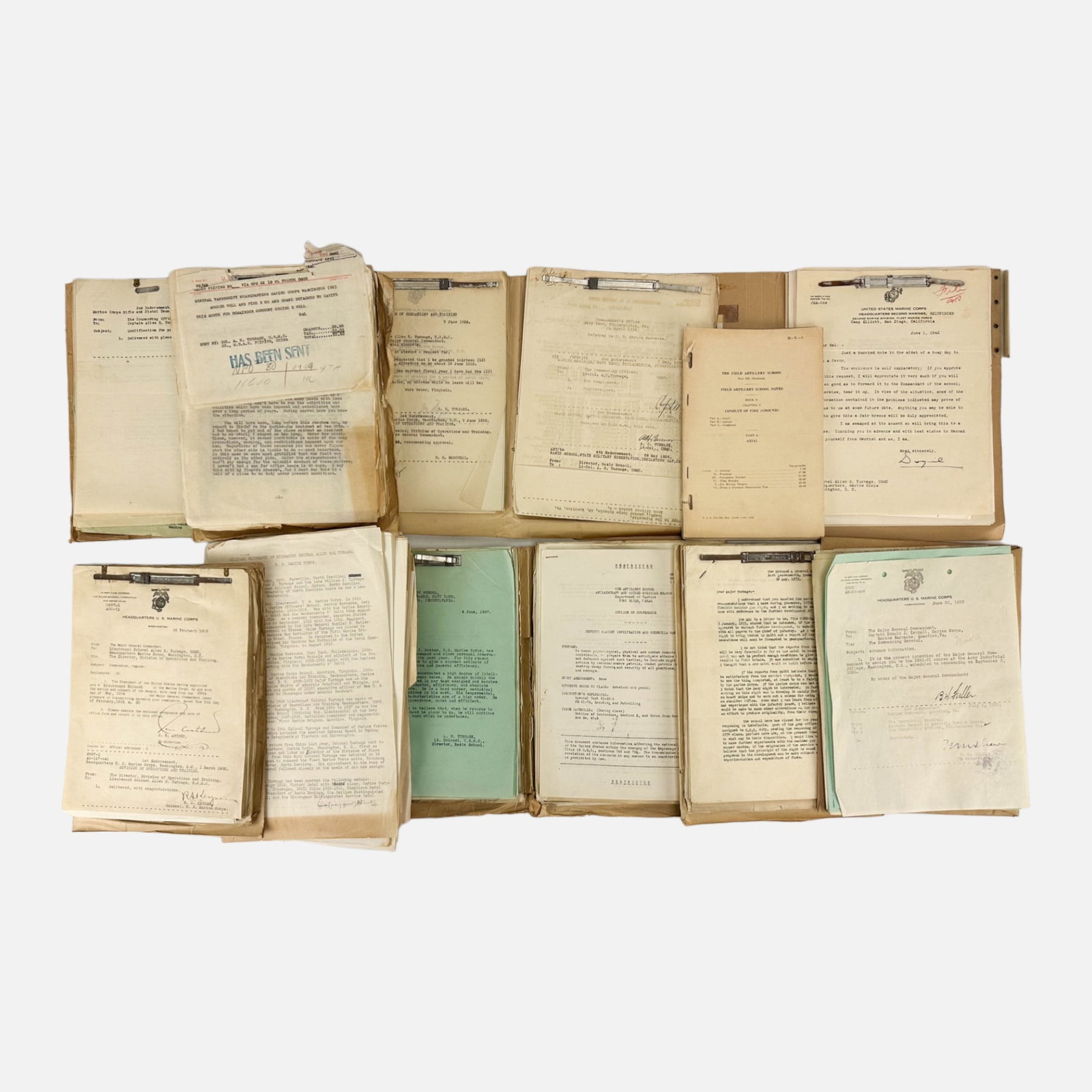 Original WWII USMC Letters and War Correspondence to and from General Allen Hal Turnage (1 of 20)
