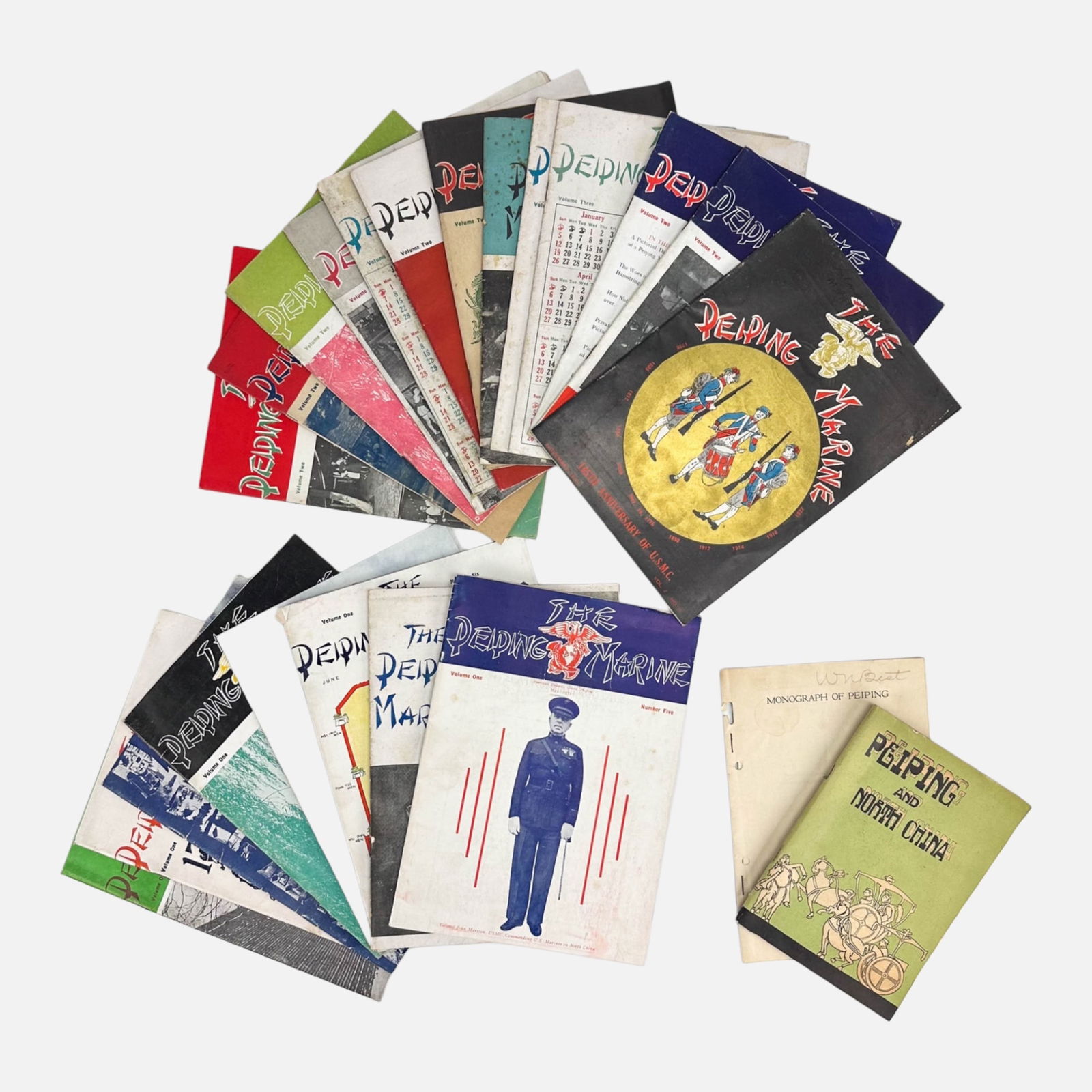 Rare Original 1940s USMC Magazine Issues: THE PEIPING MARINE China Theater WWII American Embassy (1 of 19)