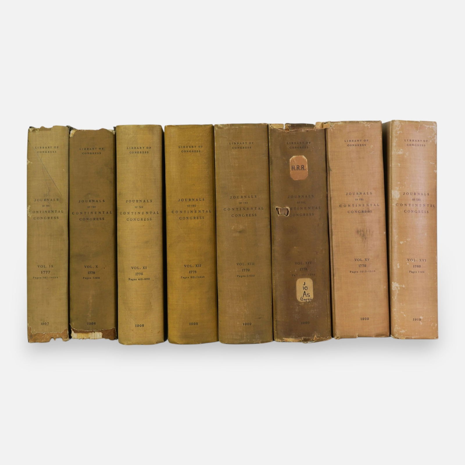 1781-1782 Journals of Continental Congress Eight Volumes Library of Congress 1912 Books (1 of 7)