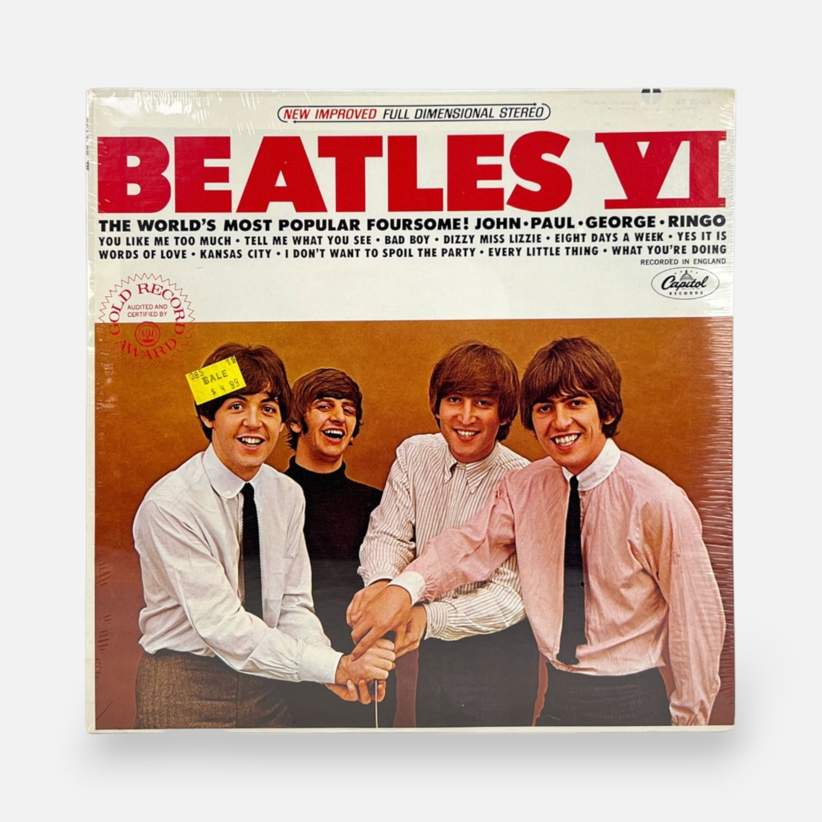 The Beatles SEALED "Beatles VI" ST 2358 Stereo Vinyl LP (1 of 5)