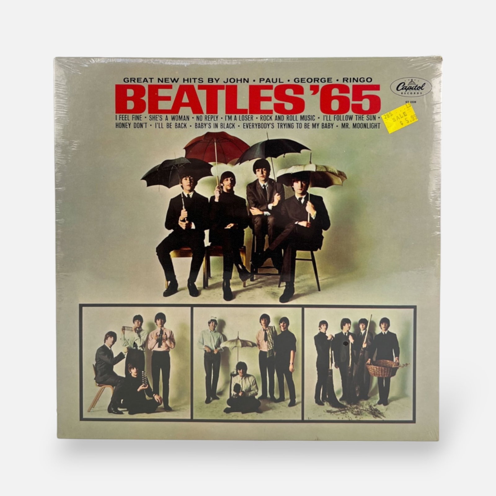 The Beatles SEALED "Beatles '65" ST 2228 Stereo Vinyl LP (1 of 5)