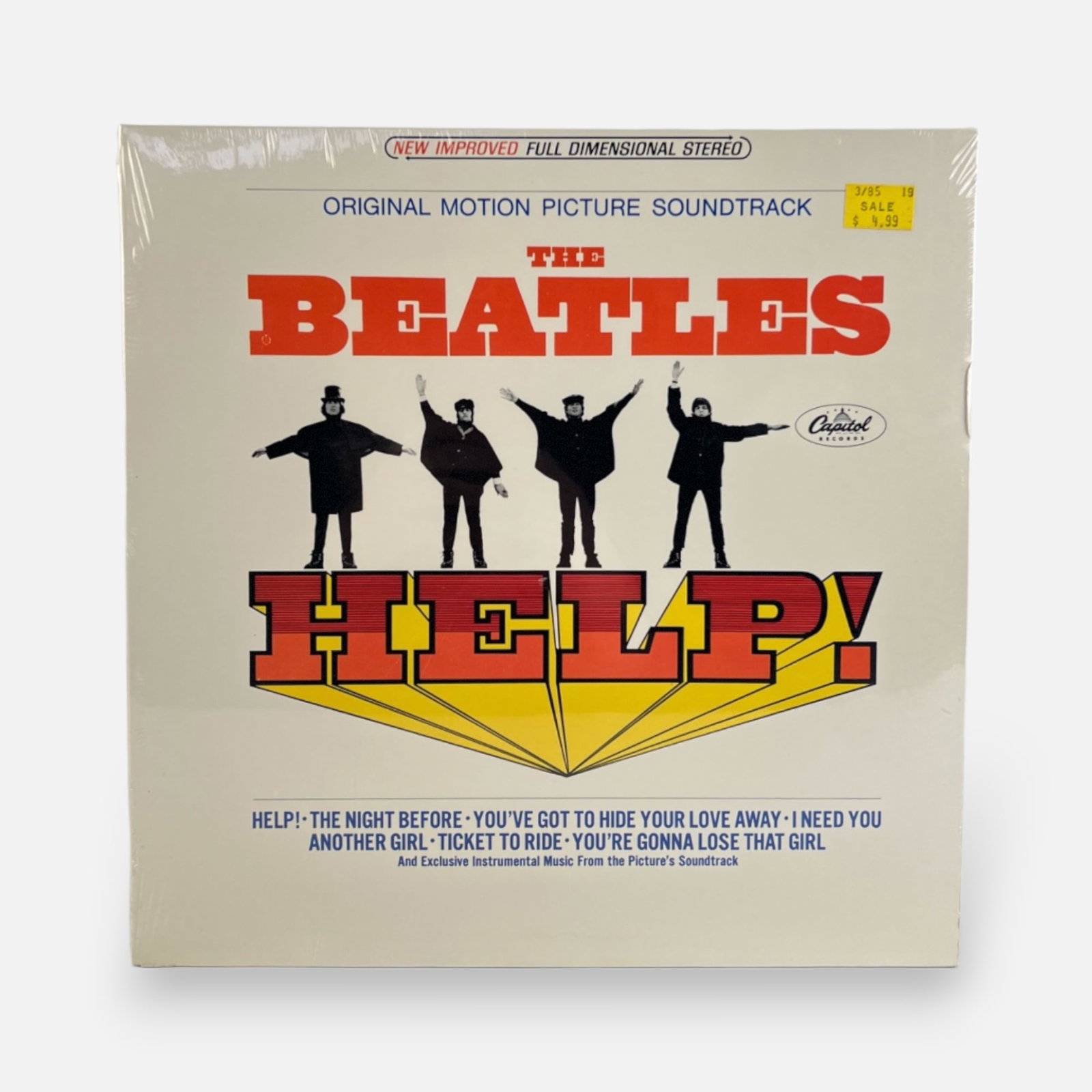 The Beatles SEALED "Help! (Original Motion Picture Soundtrack)" SMAS 2386 Stereo Vinyl LP (1 of 4)