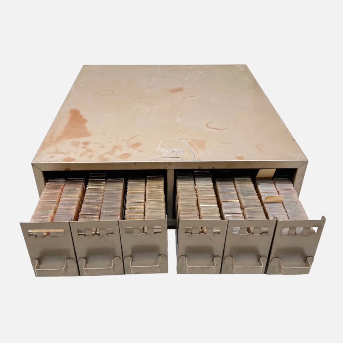 Scientific Prepared Microscope Slides Human Biology Microbiology Medical w/Metal Storage Cabinet (1 of 5)