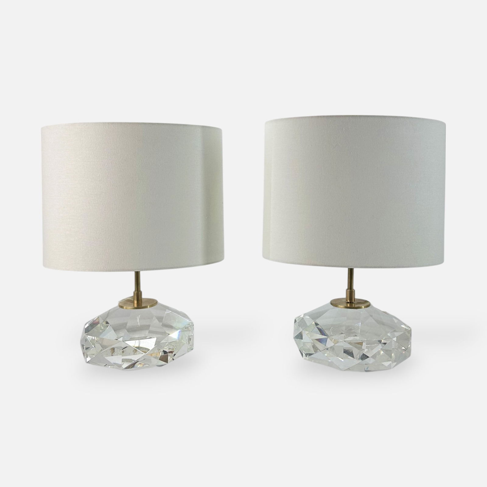 Pair Kate Spade for Visual Comfort Modernist Glass Table Lamps (1 of 8)