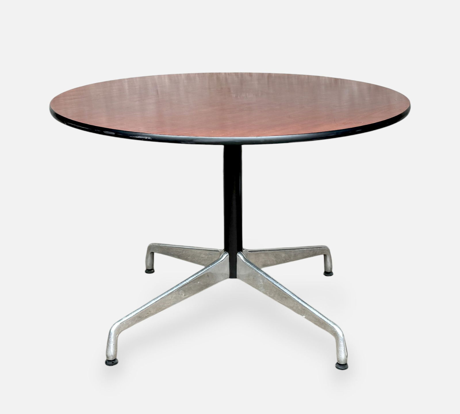 Charles Ray Eames Round Aluminum Laminate Top Table (1 of 8)