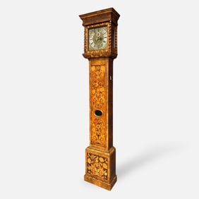 Antique English 18thC Walnut Marquetry Longcase Clock by William Westbrook