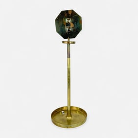 Antique Korean Joseon Dynasty Brass Candlestick