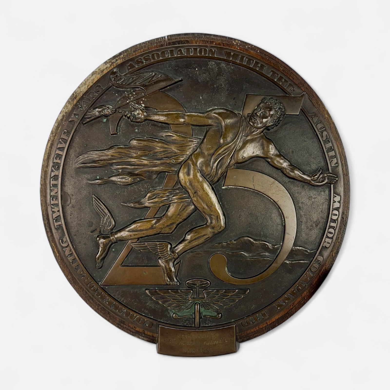 Austin Motor Company Twenty-Five Year Bronze Dealership Wall Plaque (1 of 7)