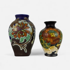 Two Gouda Zuid Holland Art Pottery Vases #2