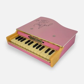Billy Joel Autographed Miniature Grand Piano Toy