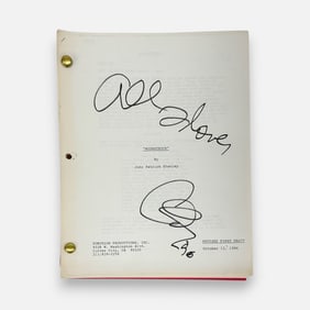 Cher "Moonstruck" Autograph 1986 Revised First Draft Typed Signed Screenplay