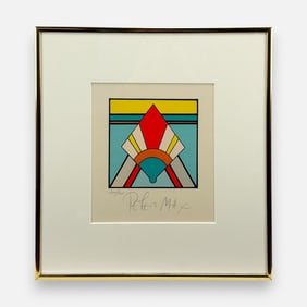Peter Max "Geometric" Limited Edition Silkscreen Framed Print