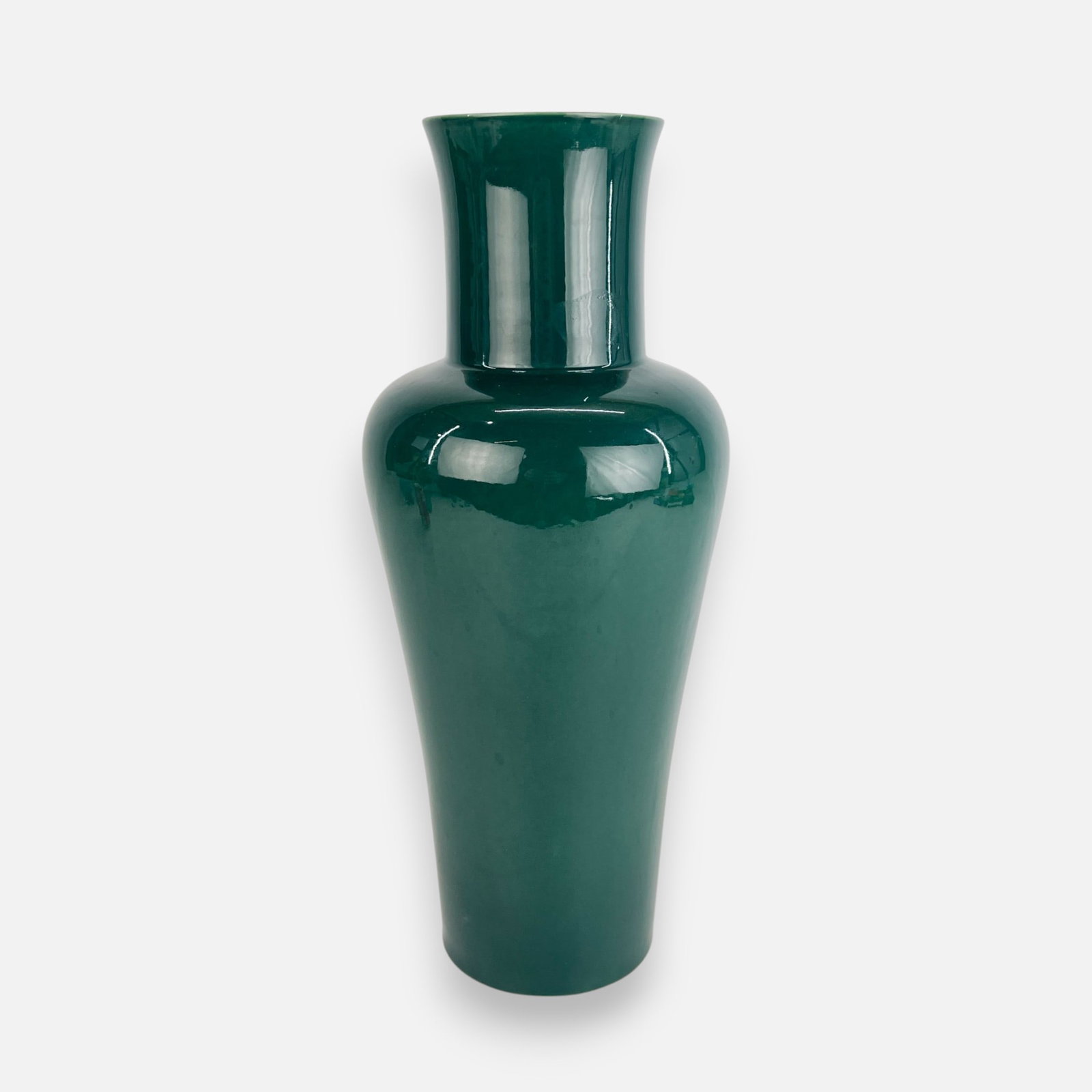 Mk Bo Jia Contemporary Chinese Baluster Vase: Free of any chips, cracks, or repairs. Simple integrated shipping with LiveAuctioneers LiveShipping is now available. Bidders may still arrange their own shipping which may be more economical, please 