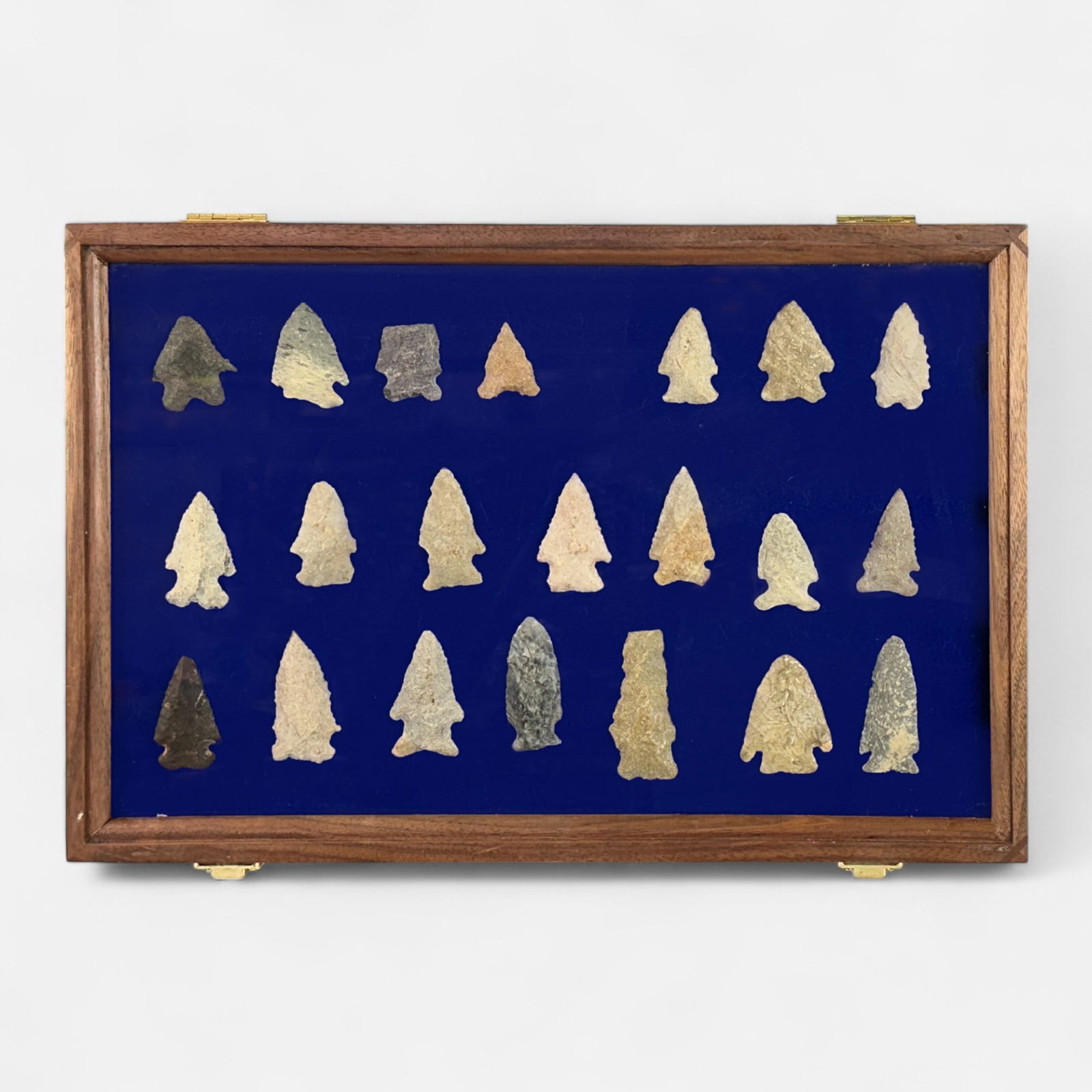 Native American Woodland Indian Stone Point Arrowhead Collection in Case #1 (1 of 11)