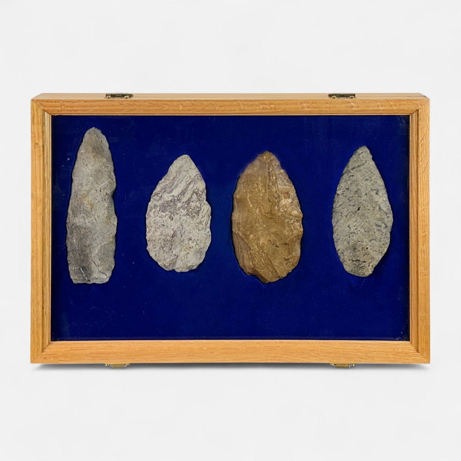 Native American Woodland Indian Stone Point Arrowhead Axehead Collection in Case #4 (1 of 11)