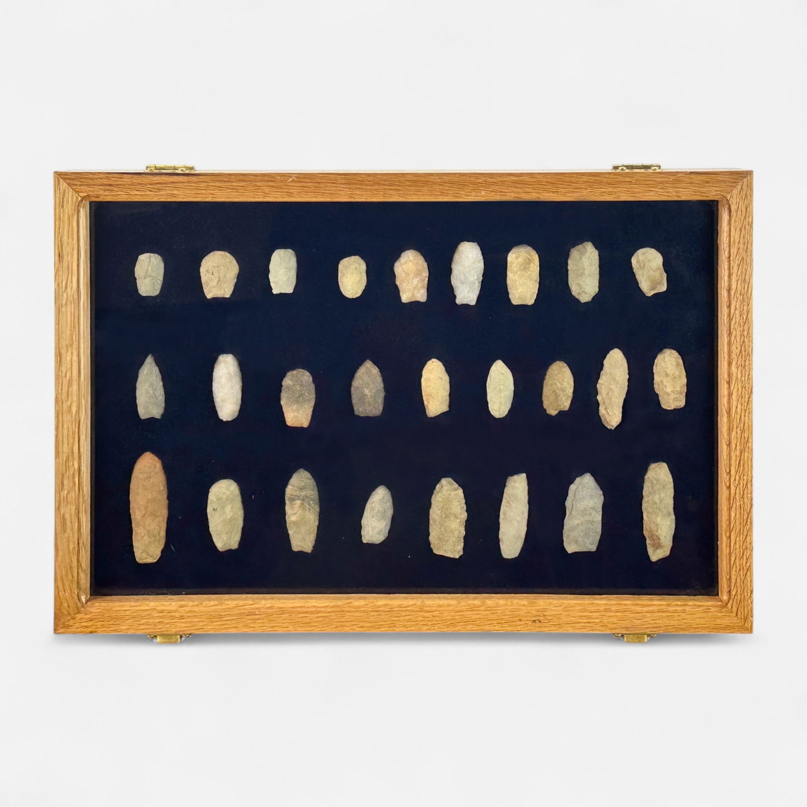 Native American Woodland Indian Stone Point Arrowhead Collection in Case #5 (1 of 7)