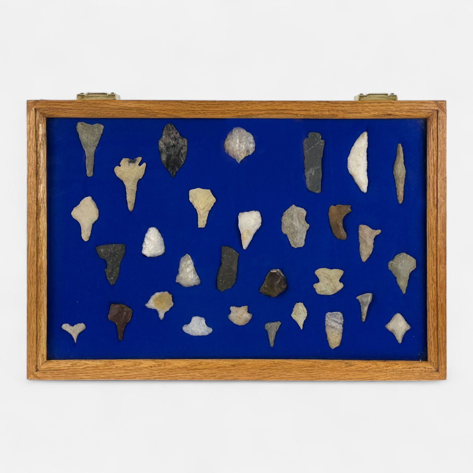 Native American Woodland Indian Stone Point Arrowhead Collection in Case #6 (1 of 13)