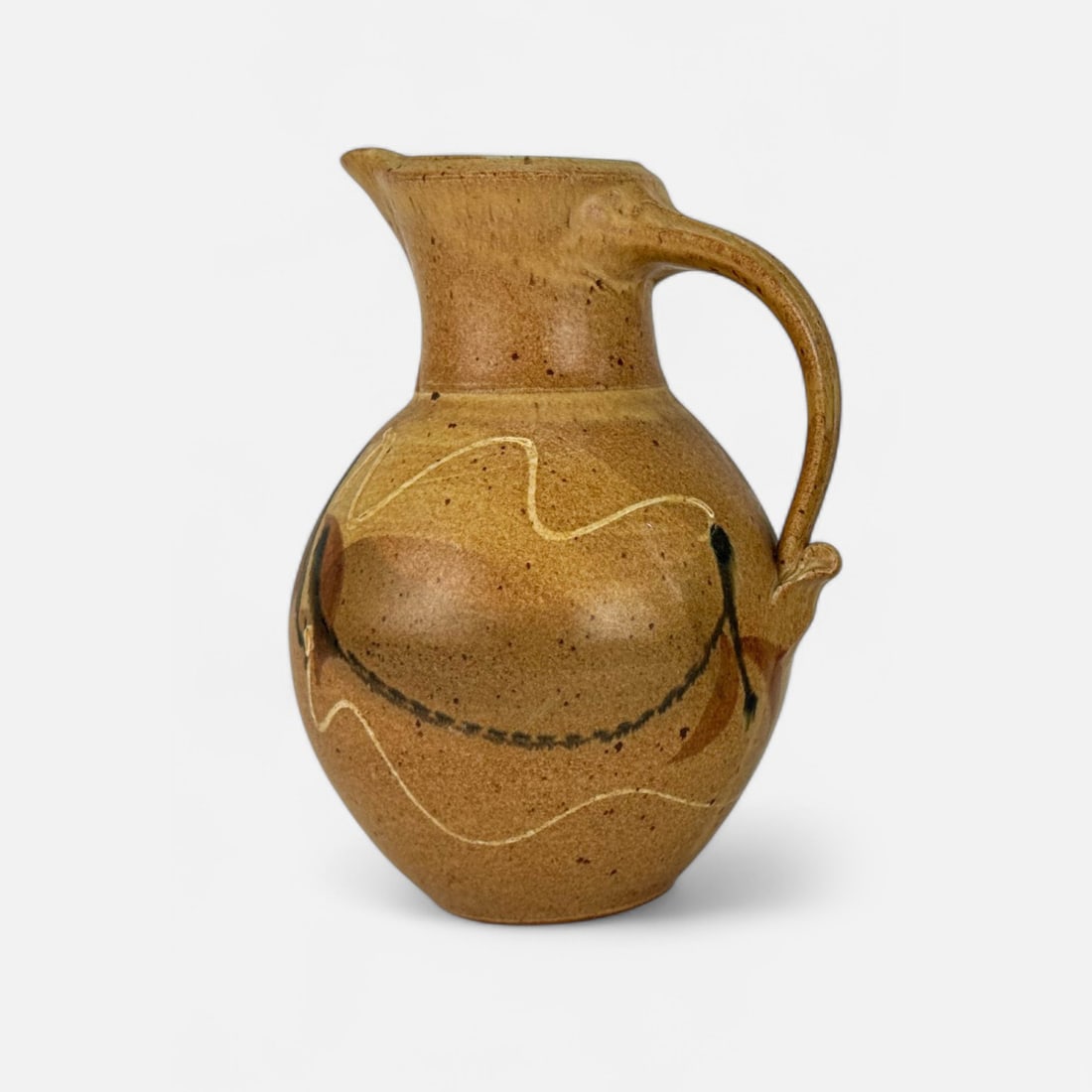 Large Japanese Studio Art Pottery Pitcher (1 of 7)