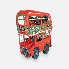 Red Grooms "London Bus" 1984 3-D Lithograph Sculpture
