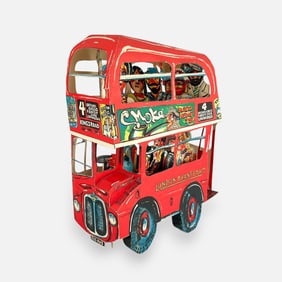 Red Grooms "London Bus" 1984 3-D Lithograph Sculpture