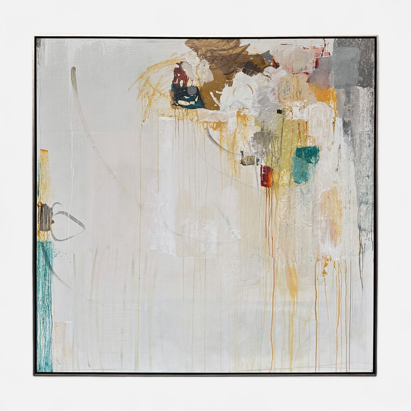 Kari Taylor "In the Box" Massive Mixed Media on Canvas Framed Painting (1 of 8)