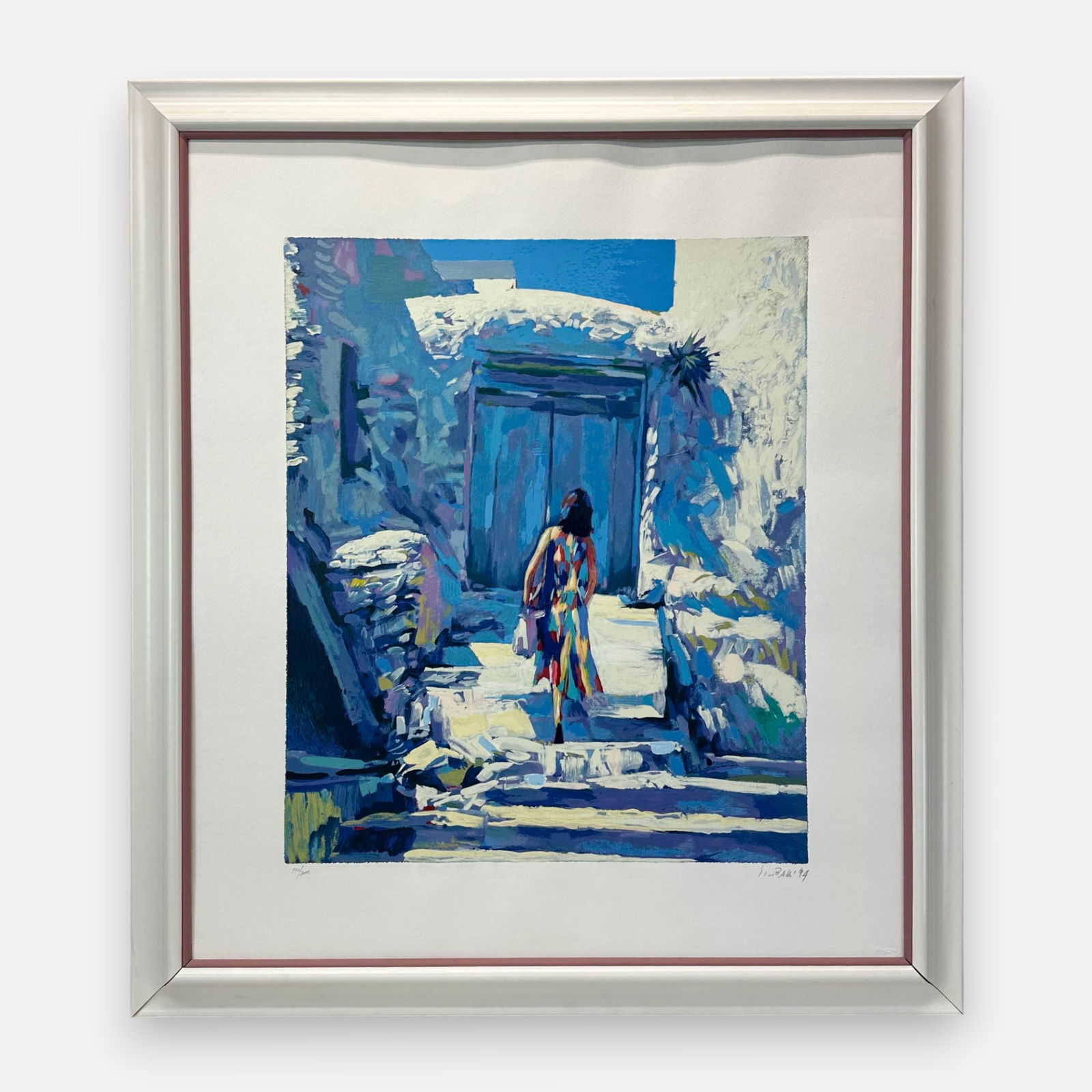 Nicola Simbari "Santangelo" 1994 Large Silkscreen Framed Print (1 of 6)