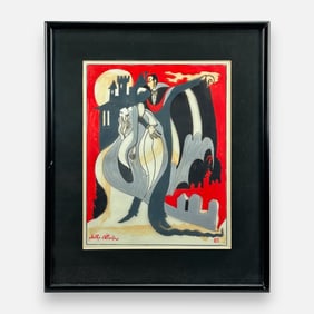 Phillip Ratner "Fangs for the Memory" Original 3D Mixed Media Painting Framed