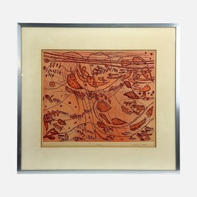 Marian Korn Artist Proof Etching Framed Print