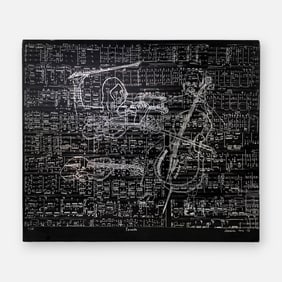 Marian Korn "Sonata" Foil Modernist Print