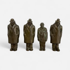 Four Siegfried Neuenhausen German "Critical Realism" Statues