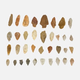 Native American Woodland Indian Stone Point Arrowheads Group #2