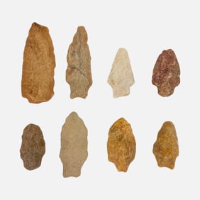 Native American Woodland Indian Stone Point Arrowheads Group #3